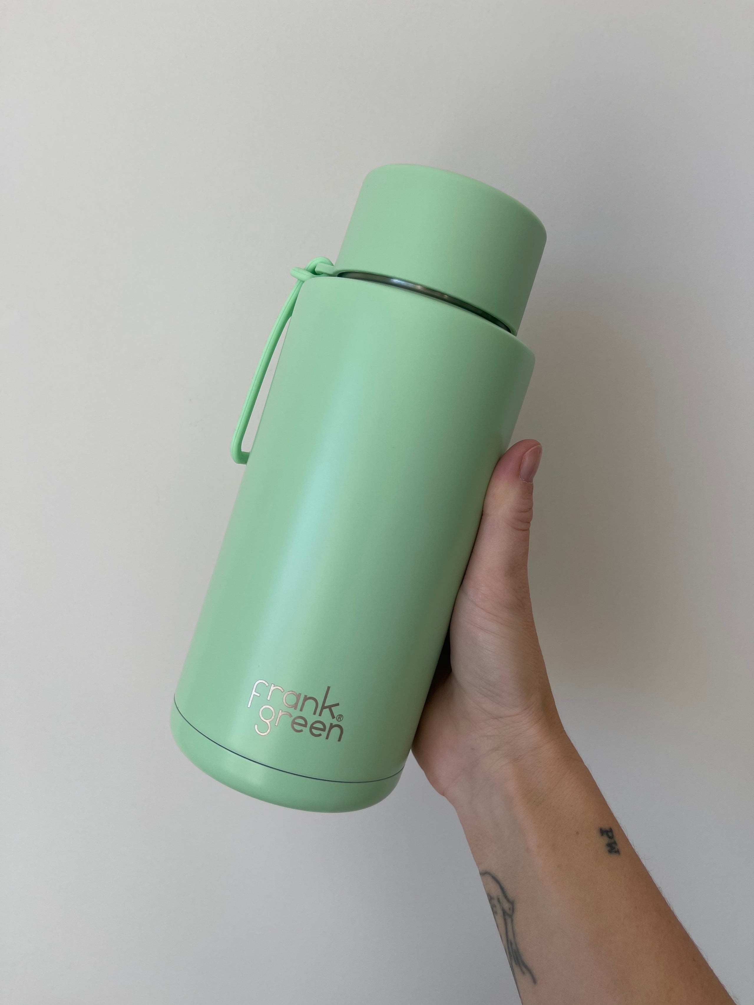 frank green 34oz Ceramic Reusable Bottle Mint Gelato